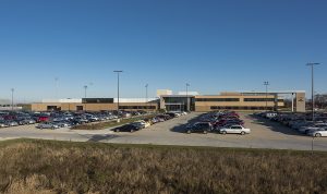 JHS Parking lot and south side entrance